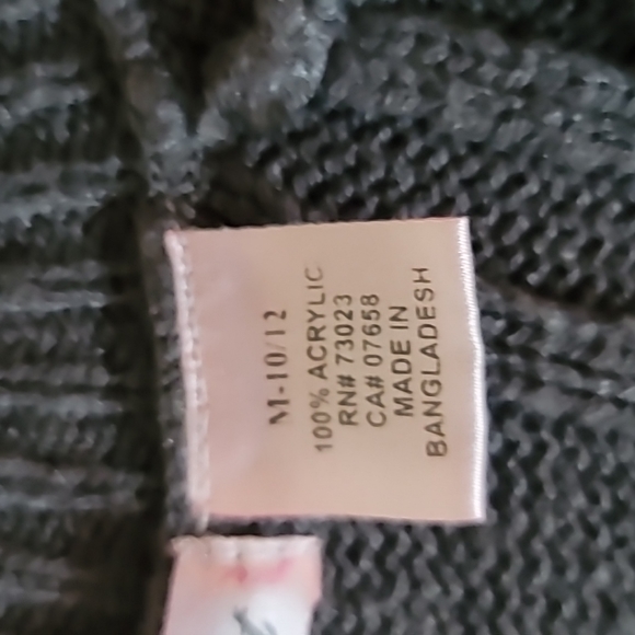 Gently loved Long sweater by Derek Heart size Girls medium 10/12 EUC dark grey - Picture 7 of 10